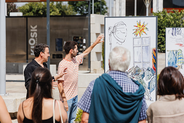 Vasco Mota a apresentar o seu trabalho